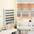 thumbnail image 7 of OmySalon 6 Layers Nail Polish Rack, Wall Mount Nail Polish Organizer w/Acrylic Baffle (White), 7 of 7