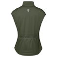 thumbnail image 2 of Women Full Zip Stand Collar Windproof Athletic Vest Sleeveless Running Golf Jacket with Storage Pocket Olive Green M, 2 of 5