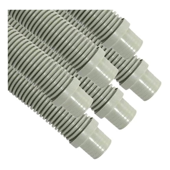 6 Pack Universal Swimming Pool Cleaner Suction Hose Long Grey Color for Hayward Navigator, Pool Vac Ultra, AquaBug, ATV and More