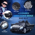 thumbnail image 5 of Aosom 12V Kids Electric Ride On Car with Parent Remote Control, Two Motors, 2 Speeds, Music, LED Lights, USB for 3-6 Years Old, Black, 5 of 9
