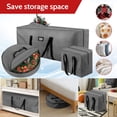 thumbnail image 6 of Yexmas 3 Pack Large Christmas Tree Storage Bag,Fits up to 7.5 ft Artificial Trees,Christmas Wreath Garland Storage Bag,Christmas Ornament Storage Box,Reinforced Handles & zipper,Green, 6 of 7