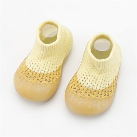 

BTJX Socks First Elastic Baby Hole Walkers Toddler Indoor Color Shoes Mesh Baby Shoes