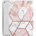 thumbnail image 1 of DuraSafe Cases iPad PRO 11 2020 2021 2022 [ PRO 11 Inch 2 3 4 Generation ] Trifold Printed Slim Adjustable Stand Feature Case with TPU Heat Dissipation Back - Marble Pink, 1 of 7
