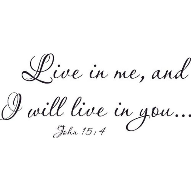 John 154, Bible Verse Vinyl Wall Decal by Scripture Wall Art, 11"x22