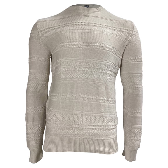 Pre-Owned A.P.C. Knitted Sweater in Cream Cotton