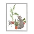 thumbnail image 4 of Stupell Industries Curious Grey Cat Indoor Pet House Plant Scene, 24 x 30, Design by June Erica Vess, 4 of 5