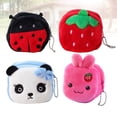 thumbnail image 4 of Shisuyan 4pcs Cartoon Design Purse Creative Coin Pouch Multifunction Change Bag Small Wallet for Kids Girls (Rabbit + Strawberry + + Ladybug), 4 of 8