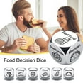 thumbnail image 2 of Kripyery 1/2Pcs Food Decision Dice - Stainless Steel Dinner Decider for Fast Food, Pizza, Sushi, Date Night Gift, 2 of 7