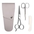thumbnail image 1 of Beard Scissors Kit Multipurpose Mustache Scissors Nose Scissors with Comb, 1 of 10
