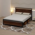 thumbnail image 3 of ULEW | Cama Queen Moderna con Marco Metálico y Estructura de MDF | Diseño Elegante y Duradero | Tamaño 2094x1575x968mm, 3 of 7