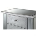 thumbnail image 2 of Gold Coast Vineyard Mirrored 3 Drawer End Table - Elegant and Alluring Home Decor with Faux Crystal Knobs, Cabriole Legs, and Mirrored Glass Panels, 2 of 2