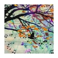 thumbnail image 4 of Acheng Bird Musical Notes Square Tablecloth for Picnic Dining Kitchen Farmhouse 100% Polyester Fiber 40*40, 4 of 8