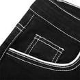 thumbnail image 5 of Men’s Straight Fit Jeans with Contrast Stitching Classic Five Pocket Design Durable Denim Pants for Everyday Wear, 5 of 6