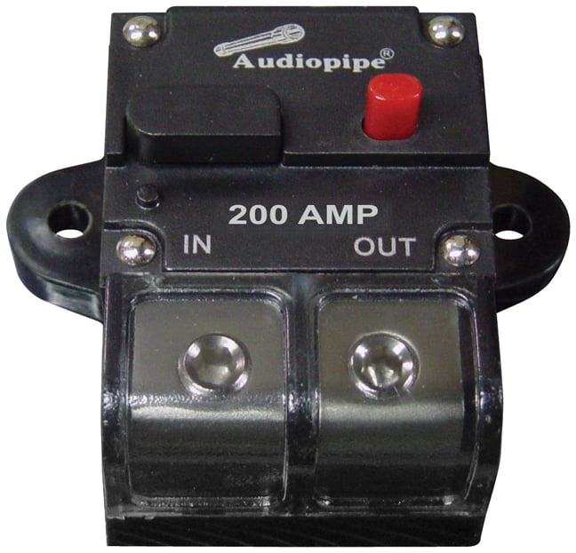 Audiopipe 200Amp Manually Resettable Circuit Breaker by Nippon
