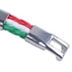 thumbnail image 4 of 2X Pulsera de Joyeria, Brazalete de Bandera , de Aleacion de , para Hombres Mujeres, Verde Blanco Rojo, (Anchura 14 mm, Longitud 21,5 cm), 4 of 5