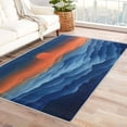 thumbnail image 1 of Sunset Rugs for Bedroom - 4x5 Rug - Sunset Rug - Misty Mountain Nature Area Rug - Natural Landscape Rugs - Sunrise Carpet, 1 of 7