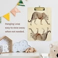 thumbnail image 7 of FMSHPON Art Leopard Yellow Clipboard Hardboard Wood Nursing Clip Board and Pull for Standard A4 Letter 13x9 inches, 7 of 7