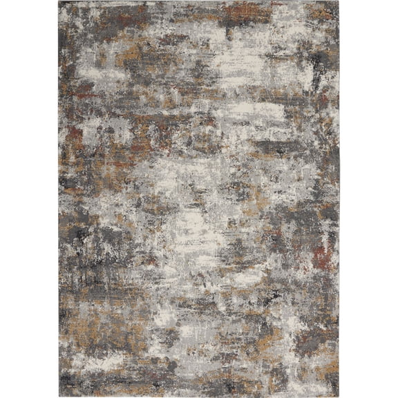 Nourison Ludlow LDW03 Grey/Multi Area Rug - Grey/Multi 5'3" x 7'3"