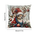 thumbnail image 3 of 3D Effect Christmas Pillowcase Cover - Festive Home Sofa Decoration, 3 of 6