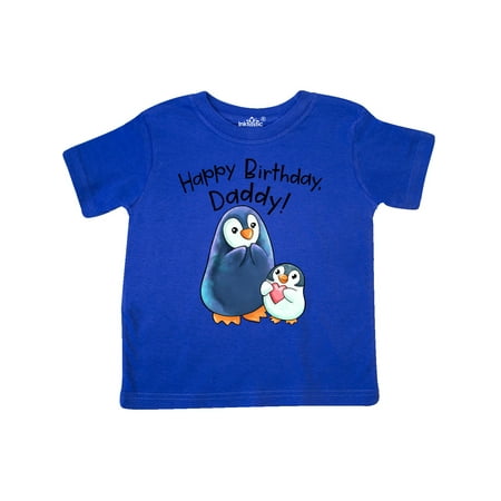 

Inktastic Happy Birthday Daddy!- Cute Penguins Gift Toddler Boy or Toddler Girl T-Shirt