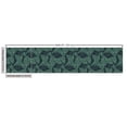 thumbnail image 2 of Aloha Fabric by the Yard, Pattern of Stripy Leaves Plants Clutter of Palms Island Setting Elements, Upholstery Fabric for Dining Chairs Home Decor Accents, 1 Yard, Indigo and Laurel Green by Ambesonne, 2 of 4