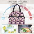 thumbnail image 4 of Fuzoiu Skull lips record Guitar Print Insulated Lunch Bag for Women Men Large Reusable Lunch Box Adult Leakproof Portable Cooler Tote Bags for Work Picnic, 4 of 7