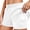 White, variant on REDESS Athletic Shorts for Women Elastic Waistband with Liner and Pockets Gym Workout Yoga Running Shorts.