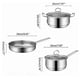 thumbnail image 4 of Cocina Inducción Cacerolas Y Sarten Acero Inoxidable 3pcs Plata, 4 of 4
