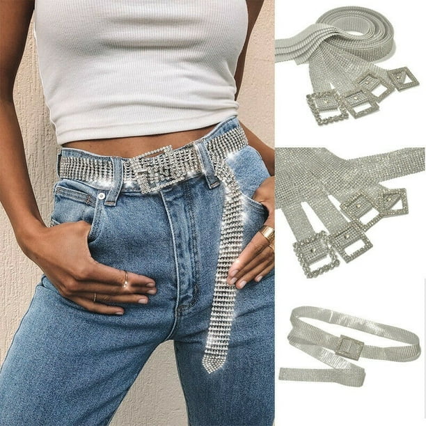 Rhinestone store belt trend