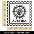 thumbnail image 2 of Austria Travel Vienna Giant Ferris Wheel Square Rubber Stamp Stamping Scrapbooking Crafting - Small 1.25in, 2 of 7