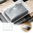 thumbnail image 2 of Large Capacity Breathable Storage Bags, Clear Frosted Polyester Organizer with Zipper, for Bedding Blankets Comforters Quilts Duvets, Travel Storage Solution, Maximize Closet Space, 2 of 4