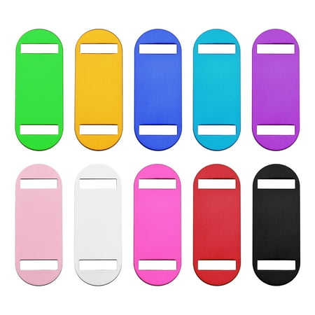 Uxcell Metal Oval Tags Stamping Multicolored Blank Dog Tags Aluminium for Pet Dog ID Tags Pendant Decoration Pack of 10
