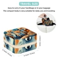 thumbnail image 5 of Fox Travel Portable Square Jewelry Stand Organizer Storage Box for Rings, Earrings, Necklaces, Bracelets - Suitable for Girls and Women, 5 of 6
