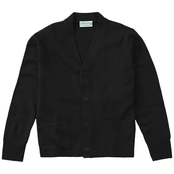 Classroom School Uniforms Adult Cardigan Sweater 56434, S, Black
