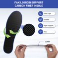 FAKILO Carbon Fiber Insole 1 Piece, Carbon Fiber Foot Plate Shoes