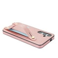 thumbnail image 4 of Allytech Slim Case for Samsung Galaxy S24 Plus with Card Slot & Shoulder Strap, Premium PU Leather Adjustable Strap Wristband Kickstand Shockproof Full Protective Cover for Women Men - Rosegold, 4 of 11