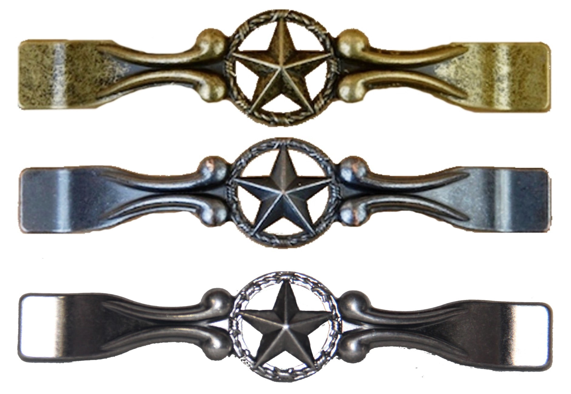 Star with Barbwire Drawer Cabinet Knob in Oil Rubbed Brass