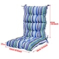 thumbnail image 2 of Outdoor/Home Waterproof Chair Cushions Solid High Back Seat Pad Soft High Rebound One-piece Cushion, 2 of 6