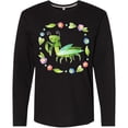 thumbnail image 3 of Inktastic Praying Mantis with Flowers and Leaves Long Sleeve T-Shirt, 3 of 5