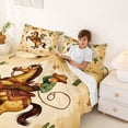 thumbnail image 3 of jejeloiu Cowboy Horse Pattern Full Size Sheets Kids,Dessert Botanical Cactus Bed Sheets For Men,4pcs, 3 of 6