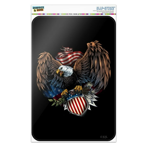 Patriotic Eagle USA American Flag Shield Home Business Office Sign