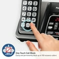 thumbnail image 2 of Panasonic KX-TGD66X Link2Cell Corded Cordless Phone with Call Blocking and Digital Answering System (3 Handset), KX-TGD663M, 2 of 4