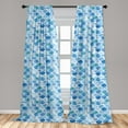 thumbnail image 5 of Ambesonne Moroccan Curtains, Mosaic Pattern, Pair of 28"x84", Pale Blue, 5 of 5