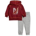 thumbnail image 2 of Ensemble de 2 Pcs pour Garçons Bébé, Chandail à Capuche et Pantalon, Cabernet, 4T US, 2 of 3