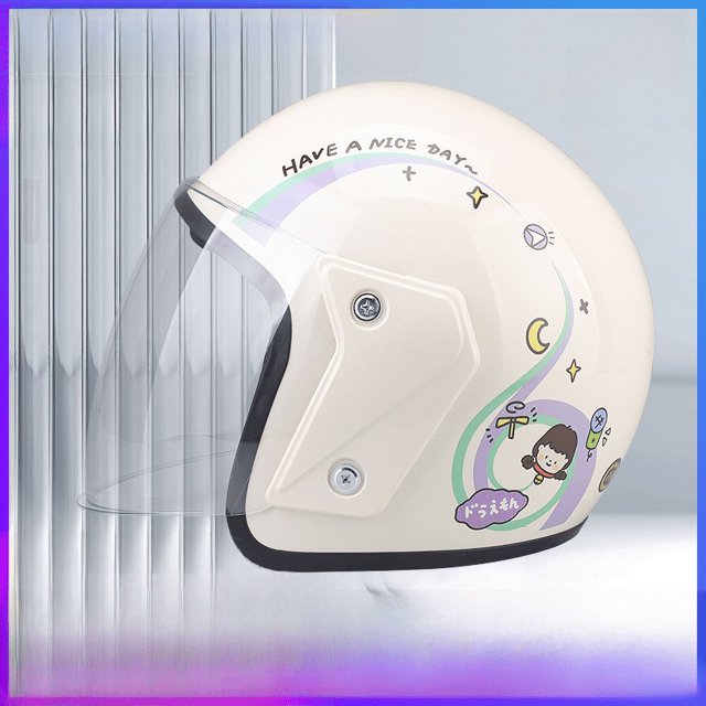 Casco de mujer para las cuatro estaciones, cálido para otoño e invierno, para motocicleta eléctrica, para hombre, casco de invierno, universal para todas las estaciones