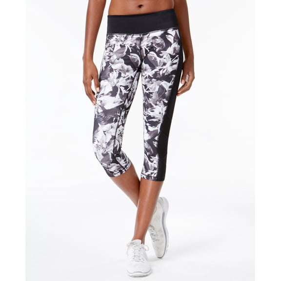 Ideology Womens Floral Cropped Athletic Leggings