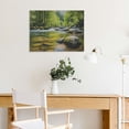 thumbnail image 5 of Pratyus River Rocks Trees Canvas Print Modern Art Decor for Home Office Hotel Gift Ideas 16x12in, 5 of 6