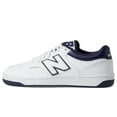 thumbnail image 4 of Zapatilla New Balance BB480 V1 unisex blanca/azul marino talla 11.5, 4 of 6