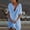 Blue, variant on ELFINDEA Womens Plus Blouses & Tunics Fall Autumn Fashion Mid-Length Loose Solid Color Short Sleeve Shirt Casual Womens Tops Pink 6X