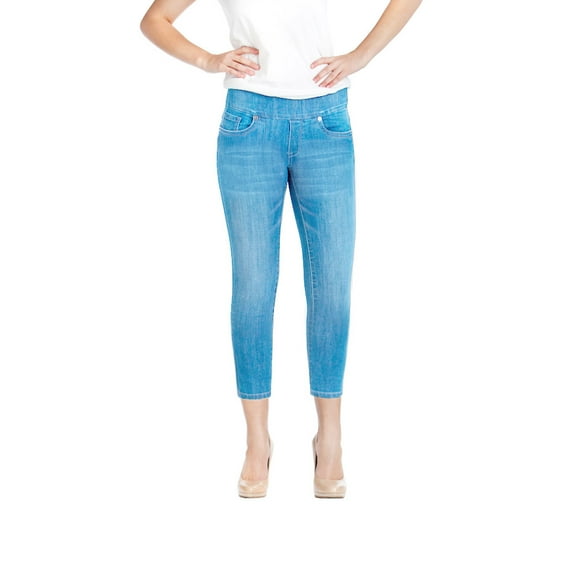 Bluberry Women's Cropped Leg Claudia Light wash Indigo denim